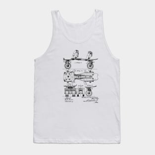 Roller-Skate Design Patent Drawing Tank Top